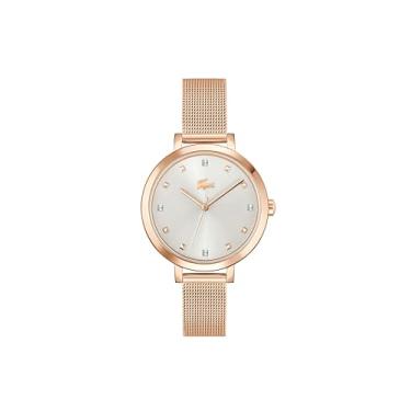Imagem de Lacoste Riga Relógio feminino de quartzo 3H, aço inoxidável, resistente à água até 5 ATM/50 metros - elegância minimalista - relógio moderno premium - presente para ela - 34 mm, Cravo