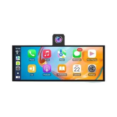 Imagem de Câmera Veicular Jansite De 10,26 Polegadas Com Carplay, Android Auto, 