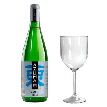Imagem de Saquê Azuma Soft Sake Seco 740ml + Taça