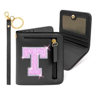 Imagem de Carteira COSHAYSOO Mini Wallet com bloqueio de RFID preta para meninas