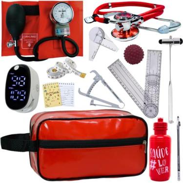 Imagem de Kit Fisioterapia Maleta Goniometro Martelo Buck Completo - Love Saude,