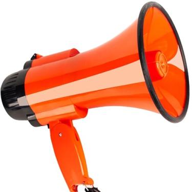 Imagem de Megafone portátil de 30 W com volume de sirene e slide para alto-falante portátil para esportes internos e externos