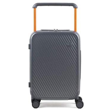 Imagem de Mala De Bordo Policarbonato 4 Rodas Bahamas Cinza Escuro - Bagaggio, P