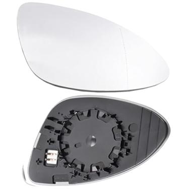 Imagem de TOTMOX Vidro do espelho retrovisor, compatível com Porsche Cayenne 2011-2014 substituição de vidro do espelho retrovisor do carro com placa traseira aquecida lado do passageiro direito