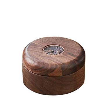 Imagem de Cinzeiro de ervas daninhas cinzeiro de nogueira para casa, cinzeiro para cigarros, tampa vintage, presente de escritório cinzeiros para cigarros
