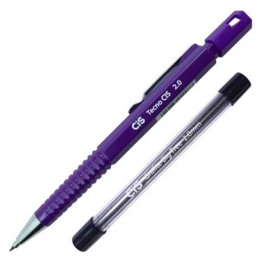 Imagem de Kit Lapiseira Técnica TecnoCIS 2.0 mm + Grafite, Violeta