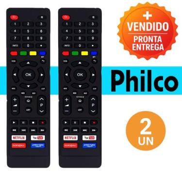 Imagem de Controle Remoto Compatível com Philco Smart TV 4K Led Lcd Botões Macio