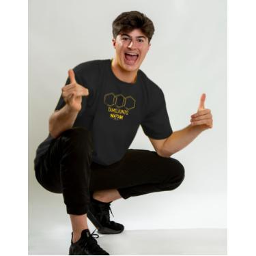 Imagem de Camiseta Algodão Preta Natan Por Aí TMJ