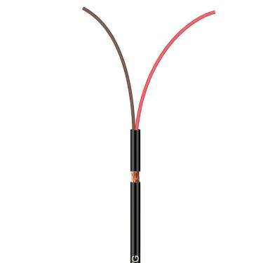 Imagem de Cabo Manga 02X26 AWG - com Blindagem
 Preto - 50 Metros