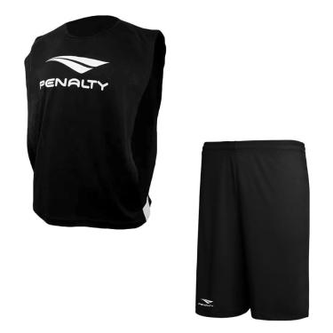 Imagem de Kit Penalty Futebol Colete + Calção Masculino