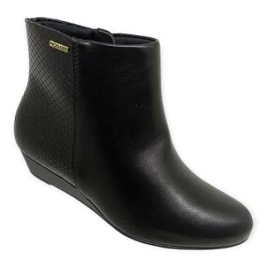 Imagem de Bota Anabela Cano Baixo Modare 7076.100 Feminina - Preta-Feminino