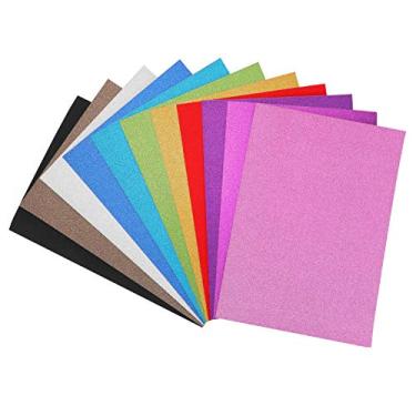 Imagem de Papel de cartolina glitter cores sortidas