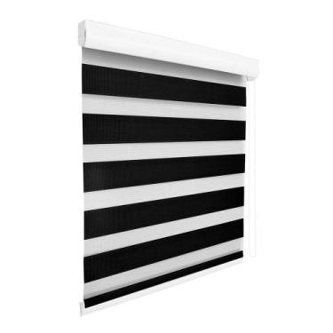 Imagem de Persiana Rolô Rainbow Horizontal - 1,80x2,20m - Preta - Evolux, 0, 0, 