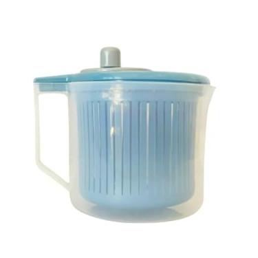 Imagem de Seca Salada Centrífuga Secador Folhas Verduras Manual(Azul)