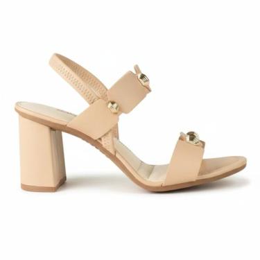 Imagem de Sandália Dakota com Detalhes Metalizados Salto Bloco e Elegância, Gran