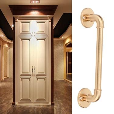 Imagem de Puxador de portão de liga de zinco estilo vintage, ferragens de armário de base redonda para gavetas, portas, guarda-roupas, alça de móveis de design antigo