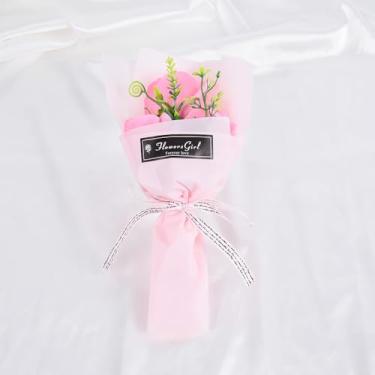 Imagem de Buquê de rosas de sabonete, flores artificiais, Natal, casamento, aniversário, dia dos namorados, presentes para decoração de casa, rosa