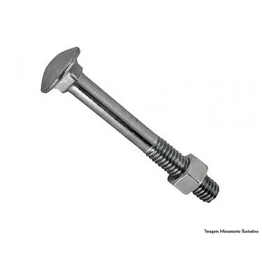 Imagem de Parafuso Frances Zinc C/Porca C 5/16X4 100P