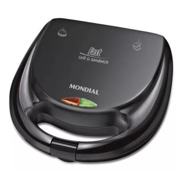 Imagem de Sanduicheira Fast Grill E Sandwich 750w S-12 Mondial Cor:Preto