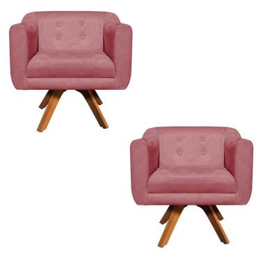 Imagem de Kit 02 Poltronas Giratória Julia Rose