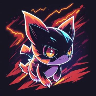 Imagem de Adesivo de Parede Anime Monstros Fofinhos Decorativo Infantil Colorido 40x40cm