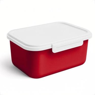 Imagem de Potes Plástico Reutilizável 750ml Kit para Marmitas Refeições com Trav