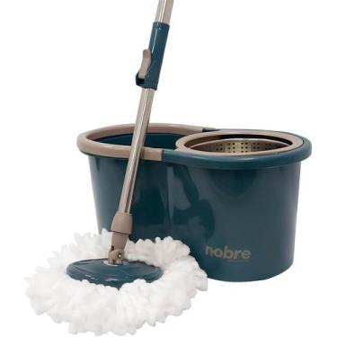 Imagem de Mop Rotatório Balde 13L com Cesto Inox e 2 Refis Goedert Group, 1