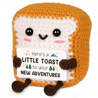 Imagem de Glydein Novo presente de aventura para mulheres e homens, torrada de crochê feita à mão, despedida de despedida, presente de formatura para amigos, colegas de trabalho, chefe, promoção de mudança de
