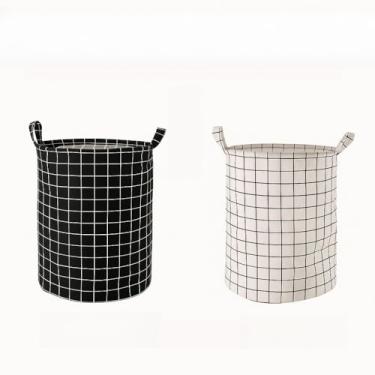 Imagem de Cesto Organizador Dobrável 40 Litros Roupa Suja Brinquedos Lavanderia Multiuso Impermeável para Banheiro e Quarto(Cor Aleatória)