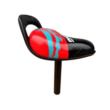 Imagem de Baoblaze Selim infantil para bicicleta, confortável, com canote de 25 mm de diâmetro e peças resistentes ao desgaste, ideal para esportes ao ar livre, Vermelho E Preto