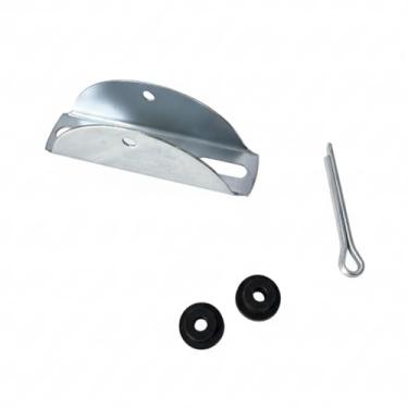 Imagem de Suporte Universal de Fixação para Ventilador de Teto, Metal Reforçado, Base 9cm ou 11cm, com Cupilha e Borrachas de Ressonância (Diâmetro Base 9cm)