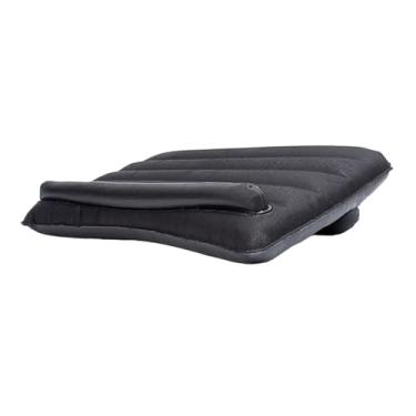 Imagem de KiBcsLic Mesa para laptop ergonômica, fácil de guardar, em PVC, leve, fácil de inflar, compacta, ao desgaste, portátil, com almofada de leitura.