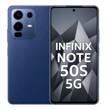 Imagem de Smartphone Infinix Note 50s 5G, 256GB, 8GB RAM, Tela 6,78? AMOLED 144Hz, Câmera 64MP, Bateria 5500mAh, Android 15, Dual SIM – Azul