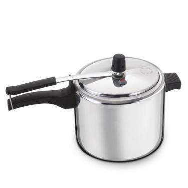 Imagem de Panela De Pressão Fechamento Interno 7L Polido Nacional - Alumínio Nac