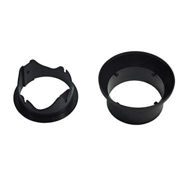 Imagem de Myard Adaptador/conector atualizado de calha para calha serve para telhado de tubulação de drenagem de água de chuva de PVC de 10 cm (4 polegadas, preto)