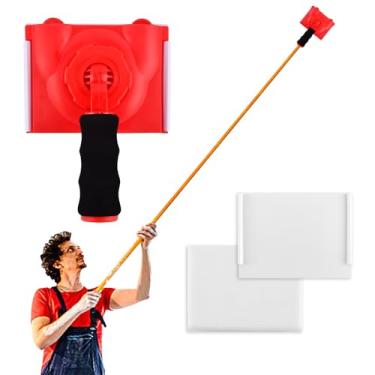 Imagem de Aparador de corte de tinta com 2 almofadas de substituição, ferramenta de pintura de borda para paredes, tetos, cantos e aplicador, ferramenta de corte de borda