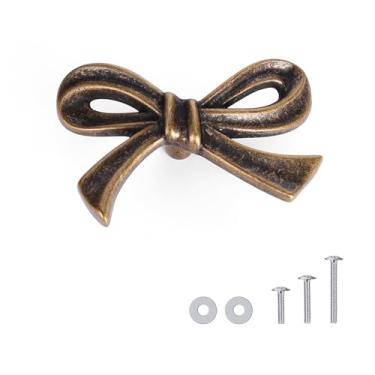 Imagem de CEYMIO Pacote com 8 puxadores de cômoda vintage antigos, alças decorativas grandes de gaveta para quarto de meninas e quarto de berçário