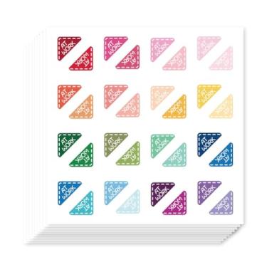 Imagem de AHANDMAKER 320 peças adesivos de planejador de canto de trabalho Essencial Produtividade Vida Decalques Autoadesivos para Agenda Calendário Scrapbook Artesanato Artes Saco de Presente Tema Selo