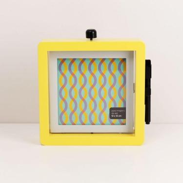 Imagem de Porta Retrato Giratorio Amarelo 12x12 Cm