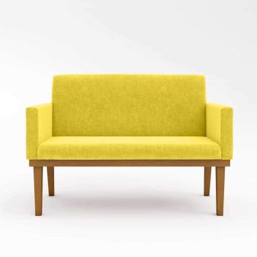 Imagem de Namoradeira Base Reforçada Sala Elegante amarelo