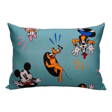 Imagem de Fronha Portallar Malha Estampada Disney Mickey Feliz 48cmx68cm Verde