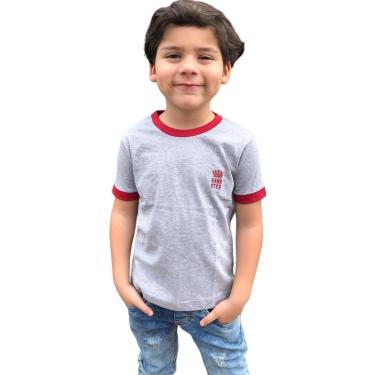 Imagem de CAMISETA MENINO INFANTIL DETALHE NA MANGA PREMIUM GANGSTER-Masculino