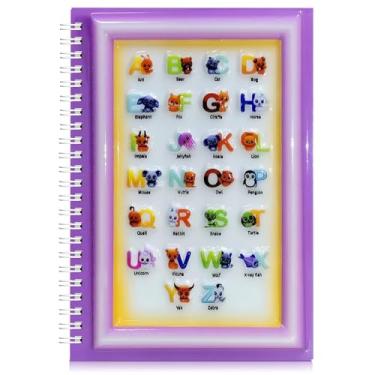 Imagem de omatek smart technologies Caderno espiral A5 – Caderno espiral de capa dura fofo com capa brilhante 3D, 80 folhas – Caderno escolar para crianças, meninas e meninos, caderno de presente – Animais do