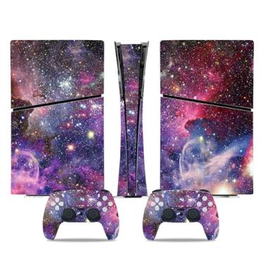 Imagem de Skin Wrap Compatible with PS5 Slim Digital, Vinyl Decal Protective Game Sticker Cover for Wireless Console & Controller (Starry Sky)