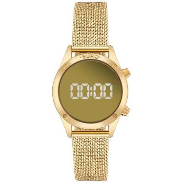 Imagem de Relógio Euro Feminino Fashion Fit Reflexos Dourado - EUMD26AAL/4D