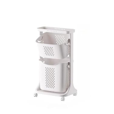 Imagem de Cesta de armazenamento -adequada para roupas sujas/brinquedos/lavanderia/banheiro/sala de estar/quarto(3-A)