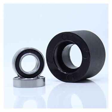 Imagem de Produtos de Transmissão de Energia PU 626 Rolamento 6x30x30 mm Eixo 6 mm Polia PU Rolo com Dois Rolamentos de Roda Guiadora para Brinquedos e Elevadores Rolamentos de Esferas (10 peças)