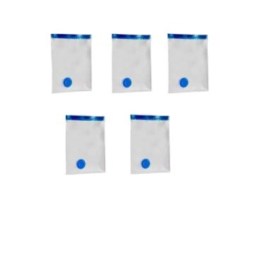 Imagem de KIT 5 Sacos Ou Bomba Tomada 110V Para Embalar Á Vácuo Para Organização E Proteção Das Roupas(40x50 CM (KIT5))