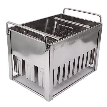 Imagem de XIVUIFOI 30 peças de moldes de picolé de aço inoxidável, máquina reutilizável, faça você mesmo, moldes de picolé de gelo, máquina de sorvete congelado comercial