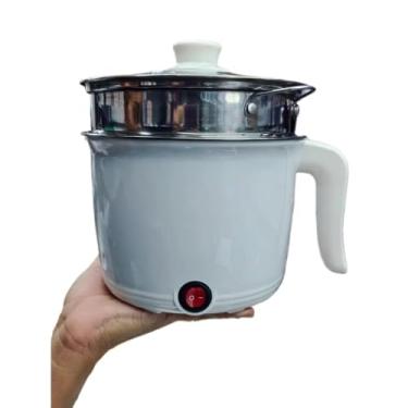 Imagem de Panela de Arroz，Panela de Arroz Eletrica110v/220v, Material de AçO InoxidáVel Interno，Capacidade 1, 6 Litros，Adequado Para Mingau de Cereal, Arroz Cozido, Legumes Cozidos a Vapor(110v)